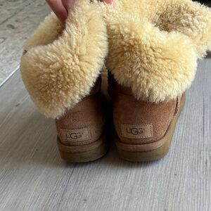 UGG Tan Boots with Cream Sheepskin Lining